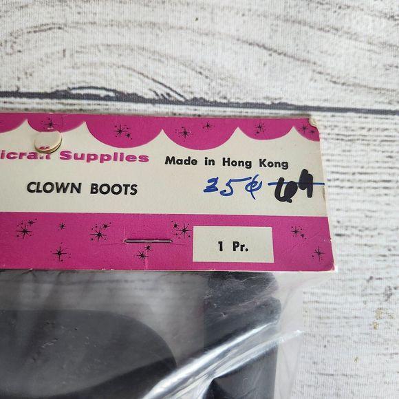 Mangelsens Handicraft Supplies Dolls Large Clown Boots 3 1/2" NOS 17042 1 Pair - Picture 4 of 8